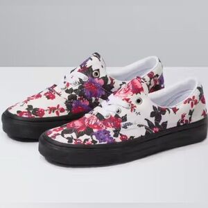 Vans Women's Era Floral Sneakers (Florals) White/Black pink/purple NWOT punk